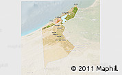 Satellite 3D Map of Al Iskandariyah (Alex.), lighten