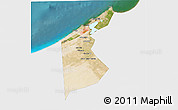 Satellite 3D Map of Al Iskandariyah (Alex.), single color outside