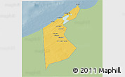 Savanna Style 3D Map of Al Iskandariyah (Alex.), single color outside