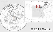 Blank Location Map of Al Iskandariyah (Alex.), highlighted country, highlighted parent region, within the entire country