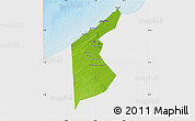 Physical Map of Al Iskandariyah (Alex.), single color outside