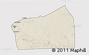 Shaded Relief 3D Map of Al Qahirah (Cairo), cropped outside