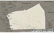 Shaded Relief 3D Map of Al Qahirah (Cairo), darken