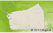 Shaded Relief 3D Map of Al Qahirah (Cairo), physical outside