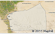 Shaded Relief 3D Map of Al Qahirah (Cairo), satellite outside