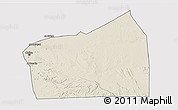 Shaded Relief 3D Map of Al Qahirah (Cairo), single color outside
