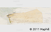 Satellite Panoramic Map of Al Qahirah (Cairo), lighten