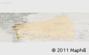 Satellite Panoramic Map of Al Qahirah (Cairo), lighten, semi-desaturated