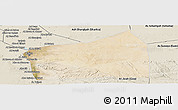 Satellite Panoramic Map of Al Qahirah (Cairo), shaded relief outside