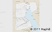 Classic Style 3D Map of As Suways (Suez)
