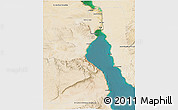 Satellite 3D Map of As Suways (Suez)