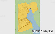 Savanna Style Map of As Suways (Suez), single color outside