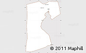 Classic Style Simple Map of As Suways (Suez), cropped outside