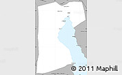 Gray Simple Map of As Suways (Suez)