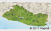 Satellite 3D Map of El Salvador, shaded relief outside