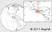 Blank Location Map of Cinquera, highlighted country, highlighted parent region