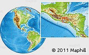 Physical Location Map of El Carrizal, highlighted parent region