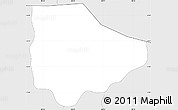 Silver Style Simple Map of El Carrizal