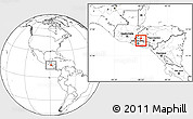 Blank Location Map of Nueva Trinidad, within the entire country