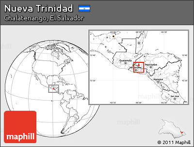 Blank Location Map of Nueva Trinidad