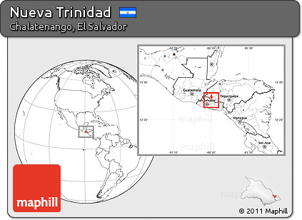 Blank Location Map of Nueva Trinidad