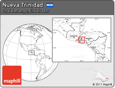 Blank Location Map of Nueva Trinidad