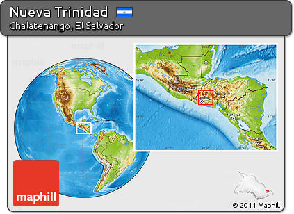 Physical Location Map of Nueva Trinidad