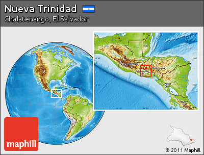 Physical Location Map of Nueva Trinidad