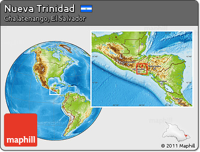 Physical Location Map of Nueva Trinidad
