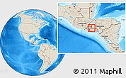 Shaded Relief Location Map of Nueva Trinidad