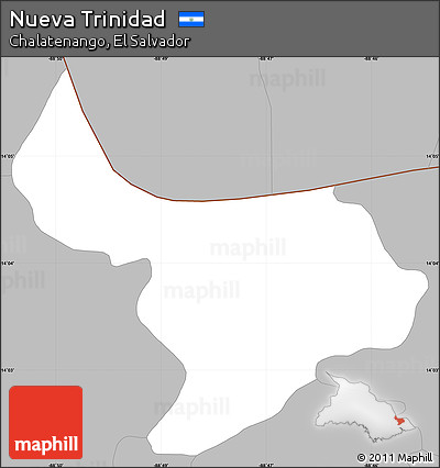 Gray Simple Map of Nueva Trinidad