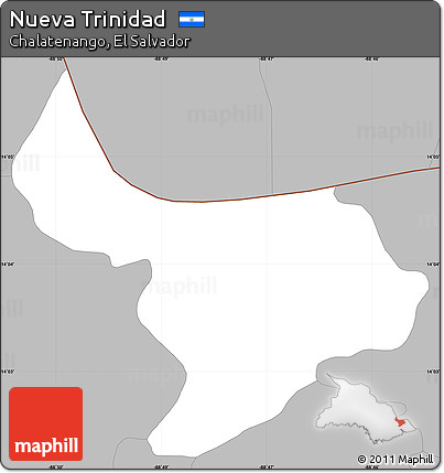 Gray Simple Map of Nueva Trinidad