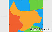 Political Simple Map of Nueva Trinidad