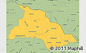 Savanna Style Simple Map of Chalatenango