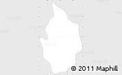 Silver Style Simple Map of San Rafael Cedro