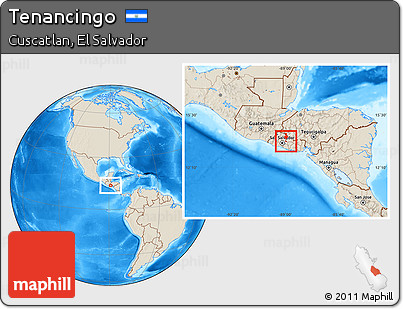 Shaded Relief Location Map of Tenancingo, highlighted parent region
