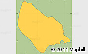 Savanna Style Simple Map of Tenancingo, cropped outside