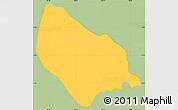 Savanna Style Simple Map of Tenancingo, single color outside