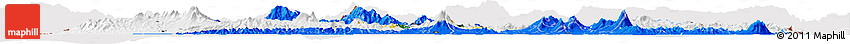 Flag Horizon Map of El Salvador, flag centered