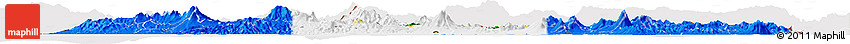 Flag Horizon Map of El Salvador, flag rotated