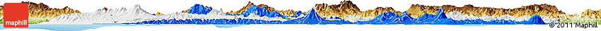 Flag Horizon Map of El Salvador, physical outside, bathymetry sea