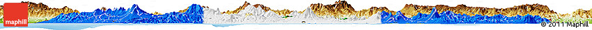 Flag Horizon Map of El Salvador, physical outside, bathymetry sea, flag rotated