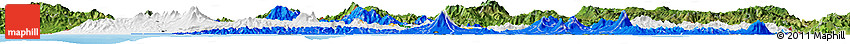 Flag Horizon Map of El Salvador, satellite outside, bathymetry sea