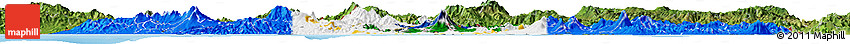 Flag Horizon Map of El Salvador, satellite outside, bathymetry sea, flag aligned to the middle