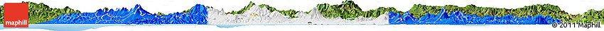 Flag Horizon Map of El Salvador, satellite outside, bathymetry sea, flag rotated