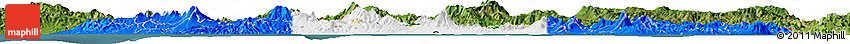 Flag Horizon Map of El Salvador, satellite outside, flag rotated