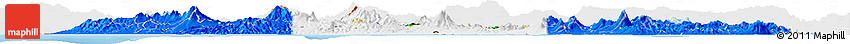 Flag Horizon Map of El Salvador, single color outside, bathymetry sea, shaded relief sea, flag rotated