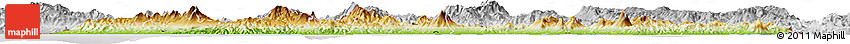 Physical Horizon Map of El Salvador, lighten, desaturated