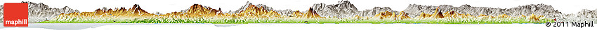 Physical Horizon Map of El Salvador, lighten, semi-desaturated