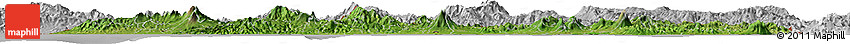 Satellite Horizon Map of El Salvador, lighten, desaturated